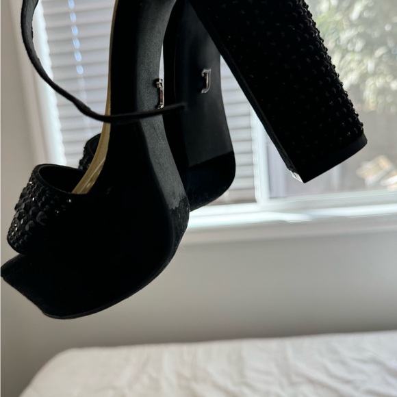 JUICY COUTURE WOMENS STUDDED PLATFORM HEELS - Picture 4 of 5